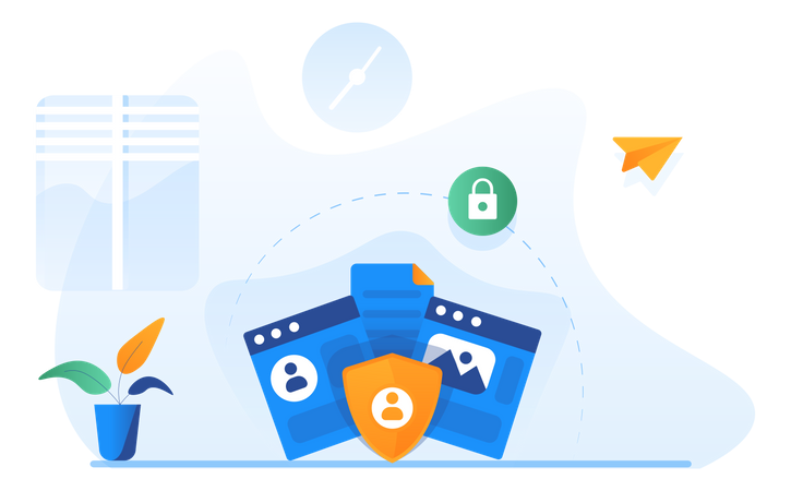 Personal Data Security  Illustration