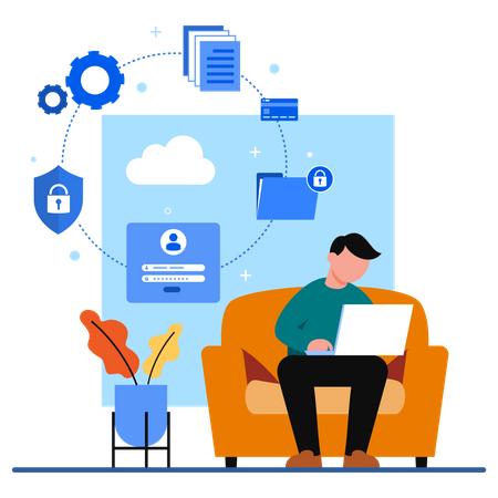 Personal data security,  일러스트레이션