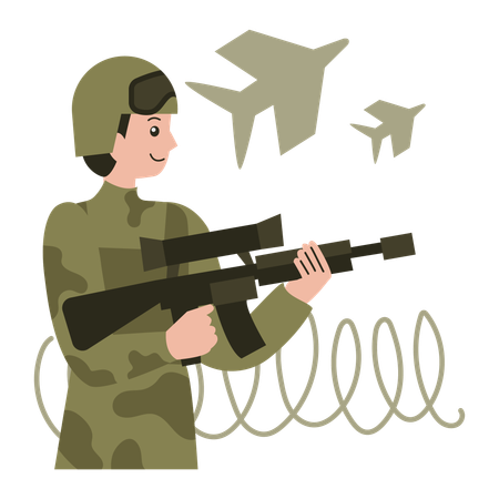 Personal del ejército  Ilustración