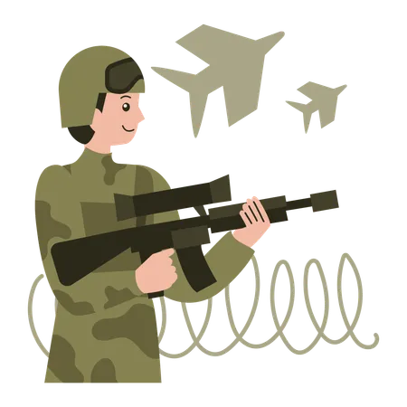 Personal del ejército  Ilustración