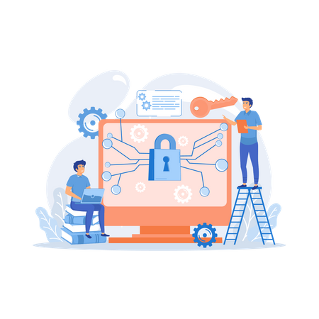 Personal digital security  Illustration