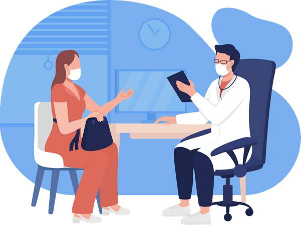 Personal doctor appointment  Illustration