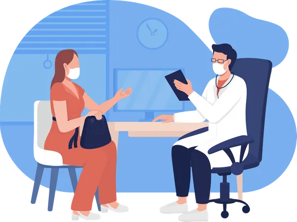 Personal doctor appointment  Illustration