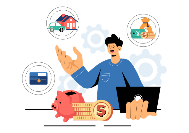 Personal Finance Management  Illustration