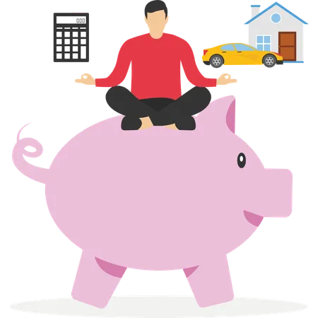 Personal finance money management,  Illustration