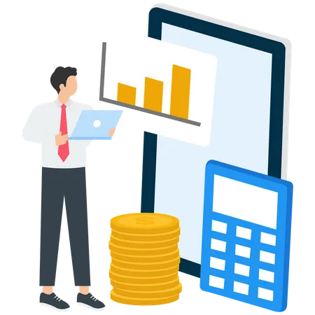 Personal finance planning and deposit growth  Illustration