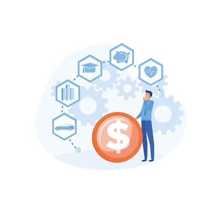 Personal finance to allocate expense  Illustration