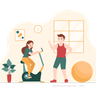 personal trainer illustration free download