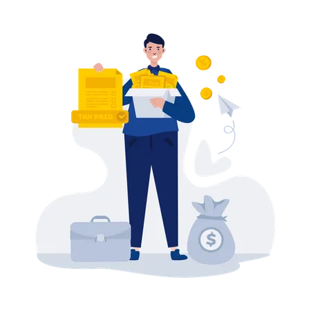 Personal taxes paid  Illustration