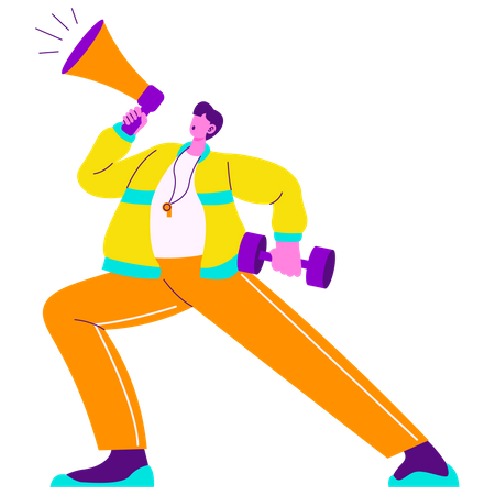 Personal Trainer advertisement  Illustration