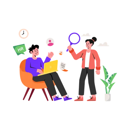 Human Resources Team  Illustration