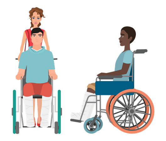 Personas discapacitadas  Ilustración