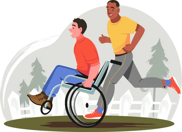 Personas discapacitadas  Ilustración