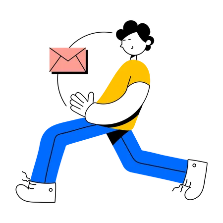 Persönliche Mail  Illustration