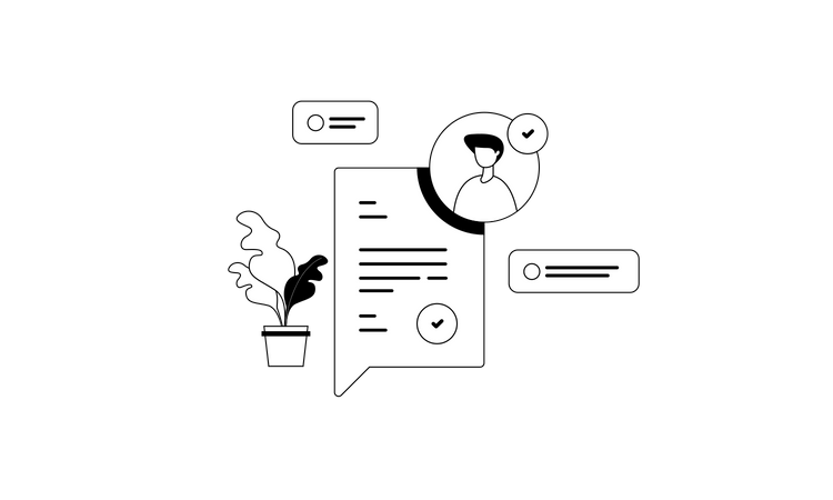 Persönliche oder individuelle Angebote und Vereinbarungen  Illustration