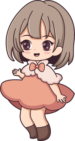 Personnage de fille  Illustration