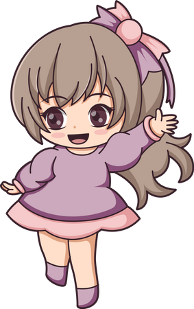 Personnage de fille  Illustration