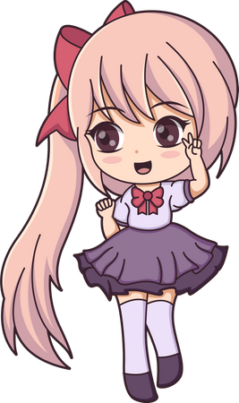 Personnage de fille  Illustration