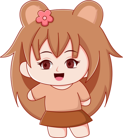 Personnage de fille  Illustration