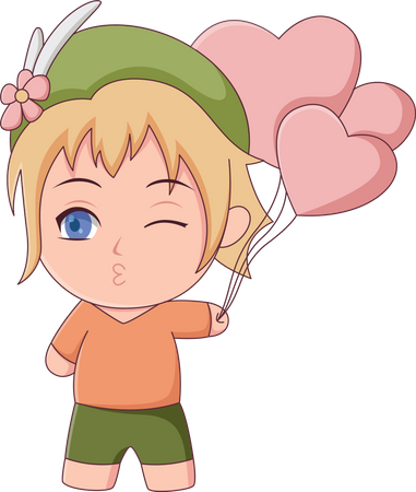 Personnage de garçon  Illustration