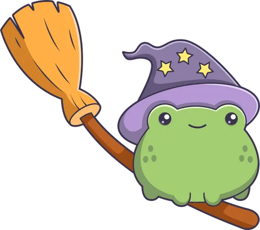 Personnage de grenouille d'Halloween  Illustration