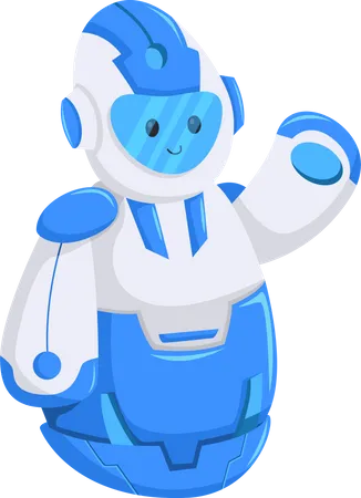 Personnage de robot mignon  Illustration