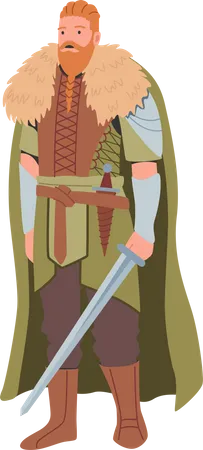 Personnage viking masculin  Illustration