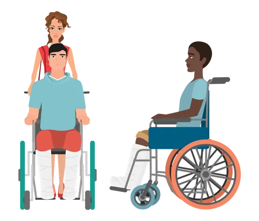 Personnes handicapées  Illustration