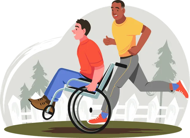 Personnes handicapées  Illustration