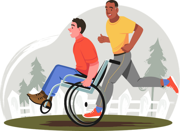 Personnes handicapées  Illustration