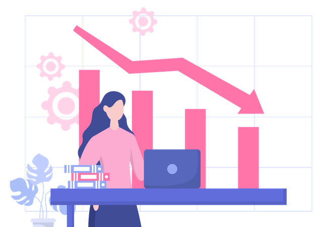 Perte de marché  Illustration