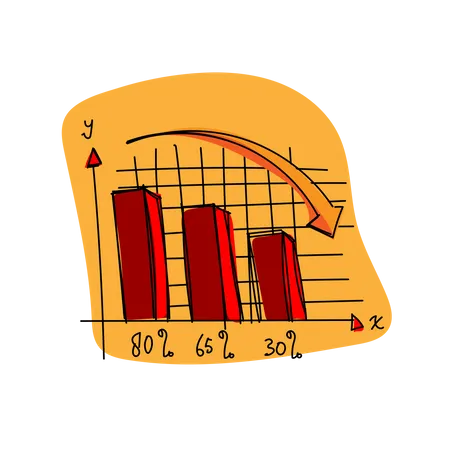 Perte d'entreprise  Illustration