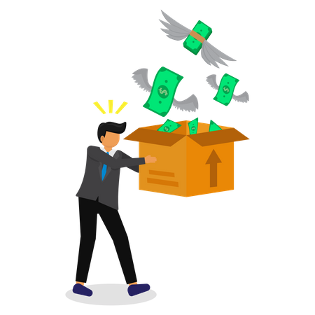 Perte d'entreprise  Illustration