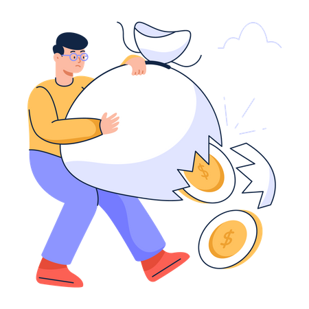 Perte d'entreprise  Illustration