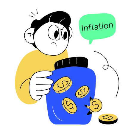 Perte d'inflation  Illustration