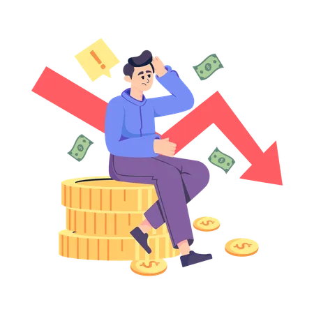 Perte financière  Illustration