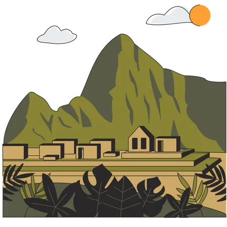Perú - Machu Picchu  Ilustración
