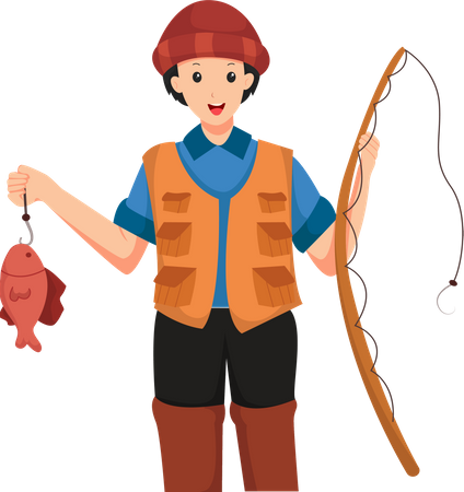 Pescador  Ilustração