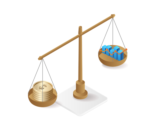 Pese les données d'analyse par montant de financement de pièces  Illustration