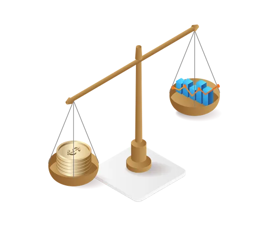 Pese les données d'analyse par montant de financement de pièces  Illustration