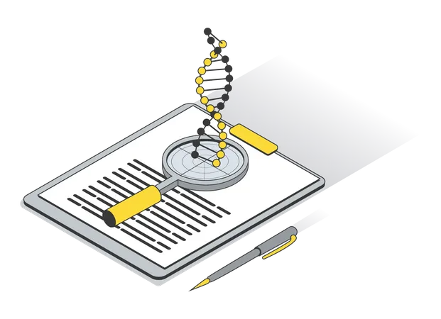 Pesquisa de DNA  Ilustração