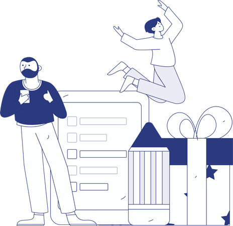 Pesquisa de satisfação do cliente  Ilustração