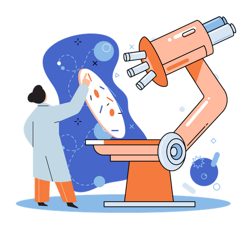 Pesquisa diagnóstica  Ilustração