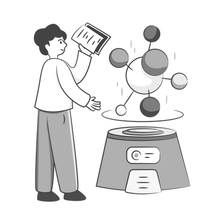 Pesquisa médica  Ilustração