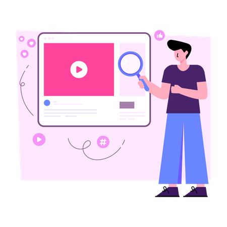 Pesquisar vídeo  Illustration