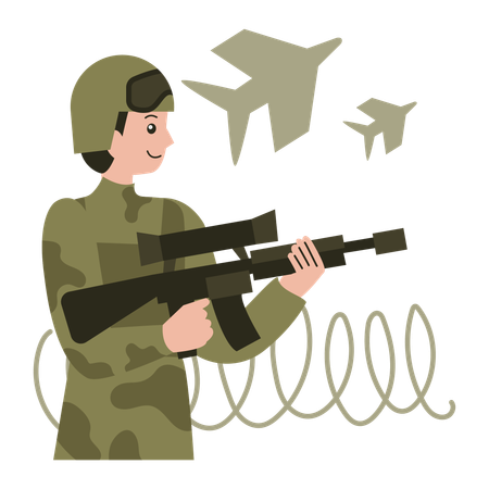Pessoal do exército  Ilustração