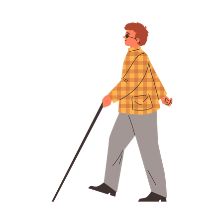 Faixa de pedestres para cegos  Ilustração