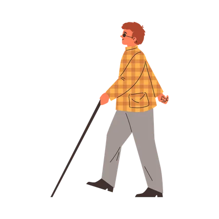 Faixa de pedestres para cegos  Ilustração