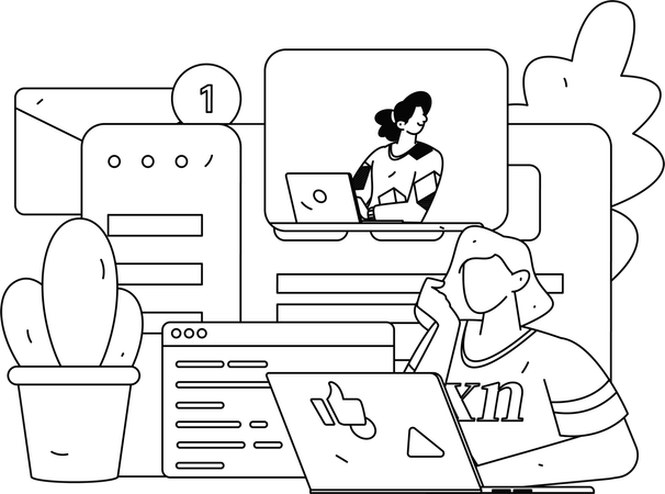Pessoas de negócios trabalhando em uma tarefa  Ilustração