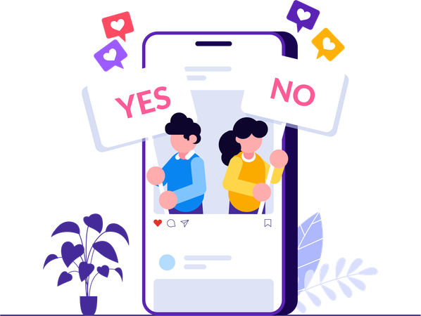 Pessoas fazendo movimento nas redes sociais  Ilustração